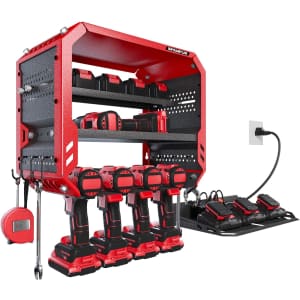 3-Tier Power Tool Organizer w/ Charging Station: $30 3-Tier Power Tool Organizer w/ Charging Station: $30