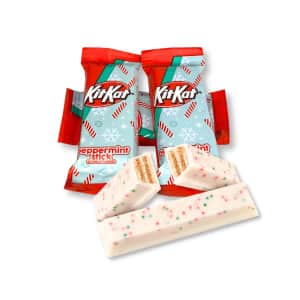 KitKat Peppermint Stick Flavored Wafer Snack Size Candy Bar 5-lb. Bag: $25
