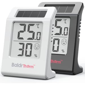 BaldrTherm Solar-Powered Digital Hygrometer & Thermometer: $9.65 w/ Prime BaldrTherm Solar-Powered Digital Hygrometer & Thermometer: $9.65 w/ Prime