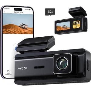 2.5K WiFi Dash Cam w/ 32GB Card: $18 2.5K WiFi Dash Cam w/ 32GB Card: $18