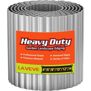 12" x 10-Foot Corrugated Metal Garden Edging: $16