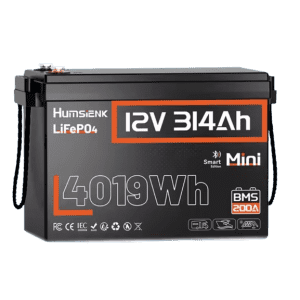 Humsienk 12V 314Ah Bluetooth LiFePO4 Battery: $288