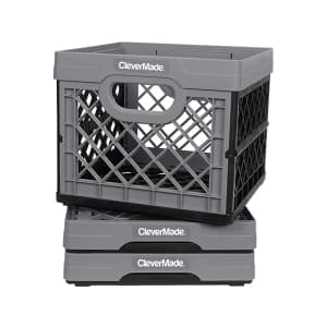CleverMade Collapsible 25L Milk Crate 3-Pack: $29.99 CleverMade Collapsible 25L Milk Crate 3-Pack: $29.99