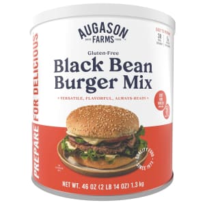 Augason Farms Black Bean Burger Mix 38-Serving Can: $12.98