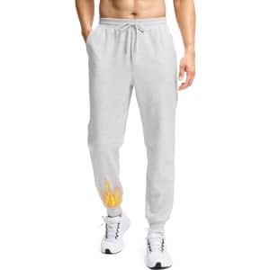 Soothfeel Men's Fleece Joggers Pants: $12.49