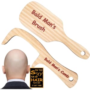 Bald Man's Comb and Brush: $7.19
