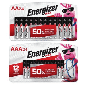 Energizer MAX Battery 24-Pack Deals at Woot: AAA for $9, AA for $10