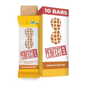 Perfect Bar Peanut Butter Protein Bar 10-Pack: $17 via Subscribe & Save