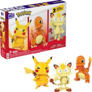 Mega Pokémon Build & Show Kanto Region Trio Building Set: $20.97