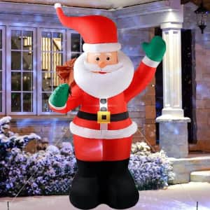 6-Foot Inflatable Santa Claus: $28