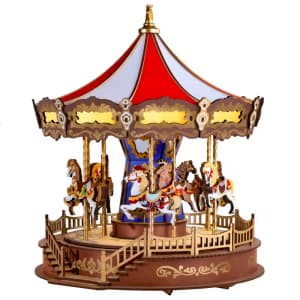 Robotime Rolife Classic Carousel 3D Wooden Puzzle: $46.84