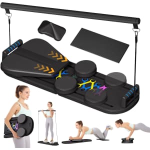 Pruinkle Foldable Pilates Reformer Set: $64.50