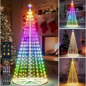 Yakmax 7.5-Foot Smart LED Cone Christmas Tree: $80 w/ Prime