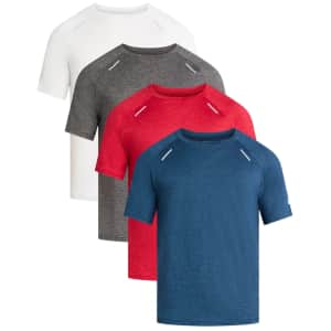Russell Athletic Men's Runner Tech T-Shirt 4-Pack: $19