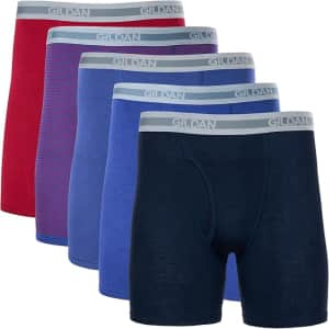 Gildan Men's Underwear Boxer Briefs 5-Pack: $13