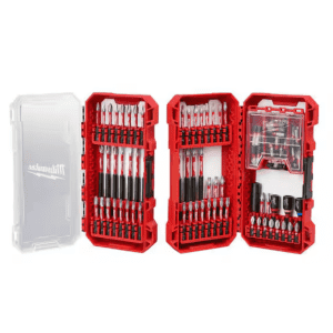 Milwaukee Shockwave 100-Piece Impact-Duty Alloy Steel Screw Driver Bit Set: $35