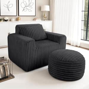 Habutway Giant Bean Bag Chairs with Ottoman: $119.99