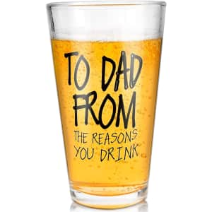 Father's Day 16-oz. Beer Glass: $3.54