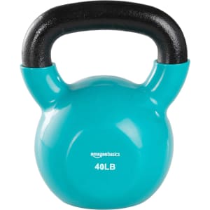 Amazon Basics 40-lb. Vinyl Kettlebell: $38 w/ Prime