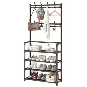 Entranceway Clothes Hanger & Shoe Rack: $8.20