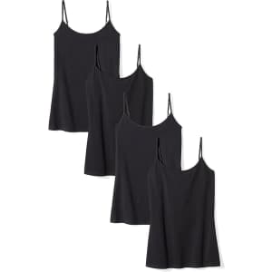 Amazon Essentials Women's Slim-Fit Camisole 4-Pack: $17