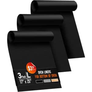 Heavy Duty Non-Stick Oven Liners 3-Pack: $9.98
