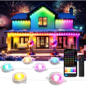 Yulinkco 50-Foot RGB Color Changing Outdoor String Lights: $29.99