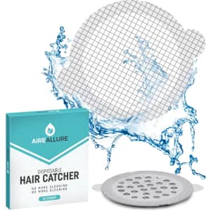Disposable Shower Drain Hair Catcher Mesh Stickers 25-Pack: $9.59 w/ Prime Disposable Shower Drain Hair Catcher Mesh Stickers 25-Pack: $9.59 w/ Prime
