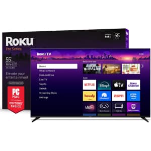 Roku Pro Series 55R8C5 55" 4K HDR QLED UHD Smart TV: $598 Roku Pro Series 55R8C5 55" 4K HDR QLED UHD Smart TV: $598