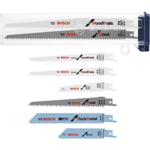 Bosch All-Purpose Reciprocating Saw 8-Piece Kit: $16