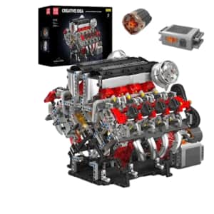 Mould King The F488 Supercar V8 Engine Building Block Set: $90 Mould King The F488 Supercar V8 Engine Building Block Set: $90