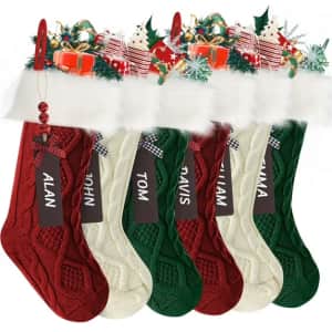 Yexmas 18" Personalized Knitted Stockings 6-Pack: $19.69 Yexmas 18" Personalized Knitted Stockings 6-Pack: $19.69