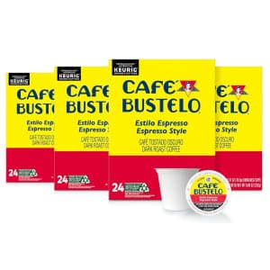 Cafe Bustelo Espresso Style Dark Roast Coffee K-Cup 96-Pack: $26 via Sub. & Save