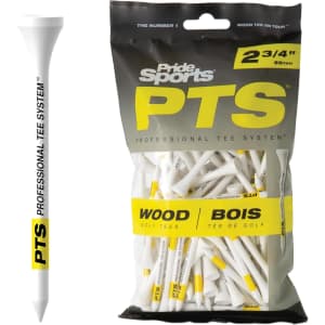 PrideSports 2-3/4" Wood Golf Tees 100-Pack: $2.99