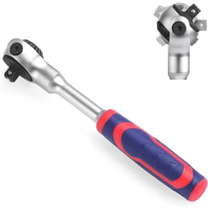 WorkPro 1/4" Drive Swivel Head Ratchet: $8.99