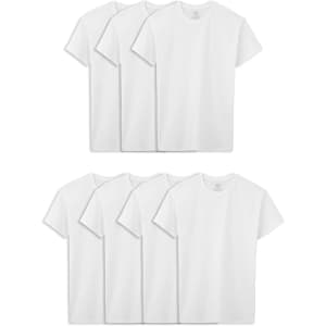 Fruit of the Loom Boys' Eversoft Cotton Undershirt T-Shirt 7-Pack: $11
