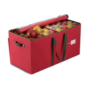 Zober Large Christmas Ornament Storage Box: $20