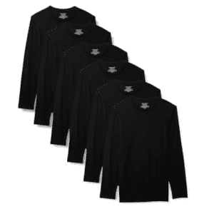 Amazon Essentials Mens Cotton Crewneck Undershirt 6-Pack: $12