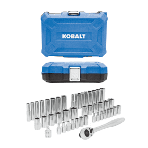 Kobalt 46-Piece Standard & Metric Mechanics Tool Set w/ Hard Case: $32
