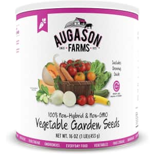 Augason Farms Vegetable Garden Seeds 13 Variety 1-lb. Can: $19