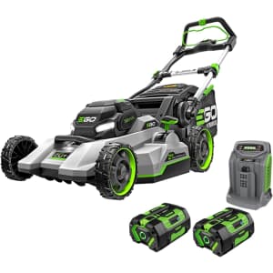 EGO Power+ Electric Lawn Mower w/ 56V 6.0Ah Batteries and Rapid Charger: $680