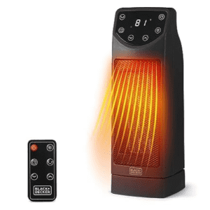 Black+Decker Oscillating Space Heater w/ Remote: $20 Black+Decker Oscillating Space Heater w/ Remote: $20