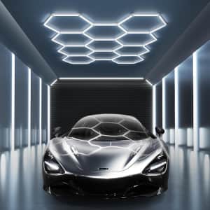 Modern 11-Grid Hexagon Garage Light: $80.50
