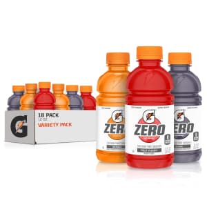 Gatorade G Zero Sports Drink 18-Count Variety Pack: $8.62 via Sub & Save