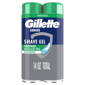 Gillette Series 3X Action Shave Gel Sensitive Twin Pack: $4.49 Gillette Series 3X Action Shave Gel Sensitive Twin Pack: $4.49