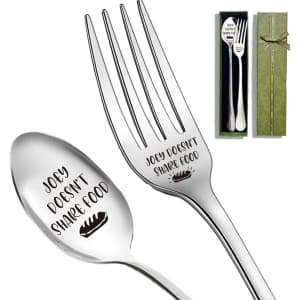 Joey Doesn't Share Food Spoon and Fork Set: $5.32
