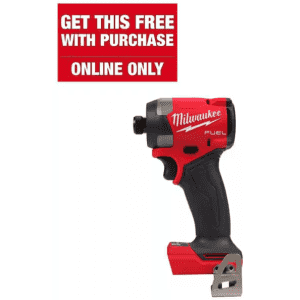 Milwaukee 18V Lithium-Ion Brushless Cordless 1/4'' Hex Impact Driver (Tool Only): Free w/ Tool Purchase