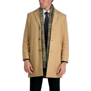 Haggar Men's Brushed Twill Top Coat: $41