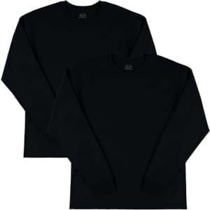 Fruit of the Loom Men's Eversoft Cotton Long Sleeve T Shirt 2-Pack: From $16 Fruit of the Loom Men's Eversoft Cotton Long Sleeve T Shirt 2-Pack: From $16