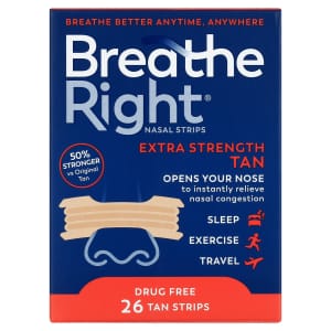 Breathe Right Extra Strength Tan Breathe Right Strips Sample: Free